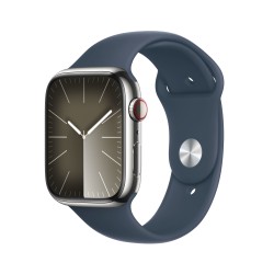 Compre Watch 9 Aço 45 Cell Prata Bracelete Azul M/L de Apple Barato|i❤ShopDutyFree.pt