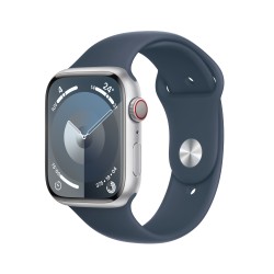 Compre Watch 9 alumínio 45 Cell Prata Bracelete azul m/l de Apple Barato|i❤ShopDutyFree.pt