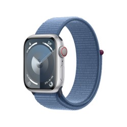 Compre Watch 9 Alumínio 41 Cell Prata Bracelete Tecido Azul de Apple Barato|i❤ShopDutyFree.pt