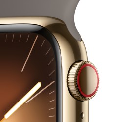 Compre Watch 9 Aço 41 Cell dourada Bracelete Marrom M/L de Apple Barato|i❤ShopDutyFree.pt