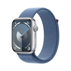 Compre Watch 9 alumínio 45 prata Bracelete tecido azul de Apple Barato|i❤ShopDutyFree.pt