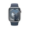 Watch 9 alumínio 45 prata Bracelete azul s/m