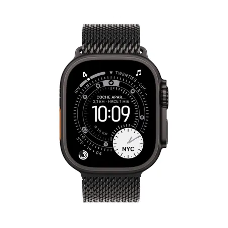 🤑 Saldos Watch Ultra 3 Cell 49mm Titânio Preto Bracelete Milanesa Preta L
