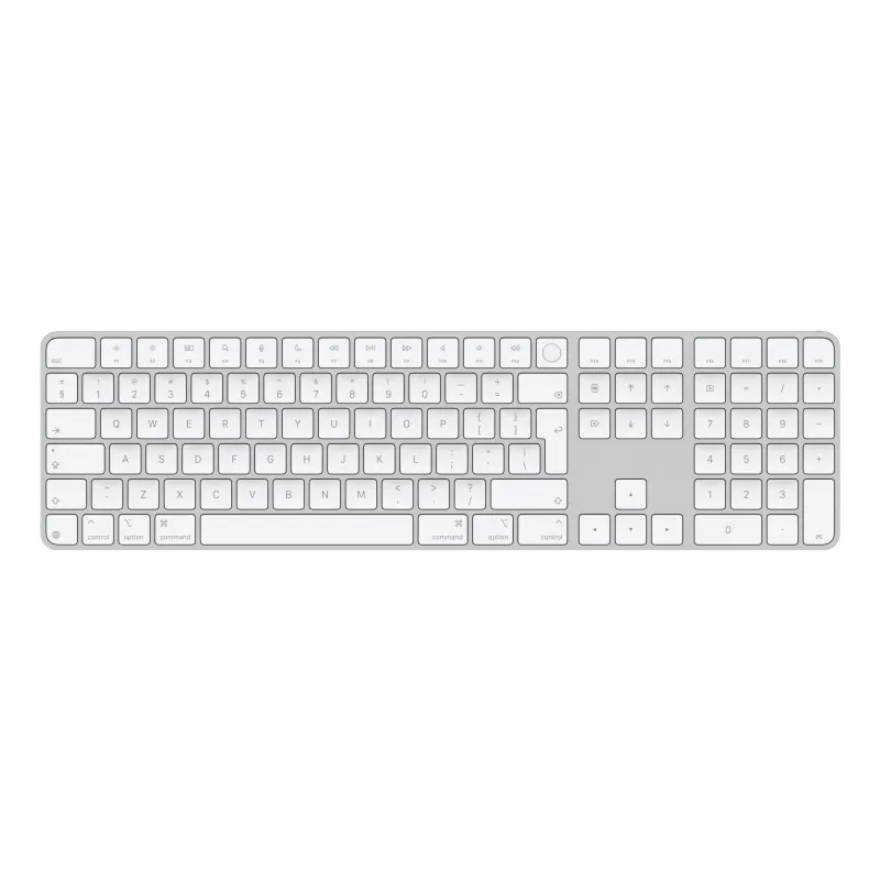 🛒 Compre Magic Keyboard Touch ID e Teclado Numérico Mac Branco - Inglês 