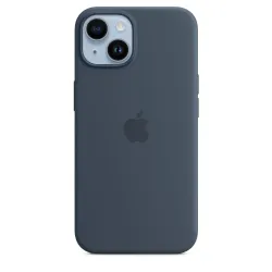 🛒 Compre Capa MagSafe Silicone iPhone 14 Azul  1