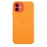 Capa  couro iPhone 12 | 12 Pro MagSafe Laranja