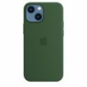 Capa Silicone iPhone 13 Mini Verde Trevo