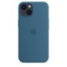 Capa Silicone iPhone 13 Azul Polar