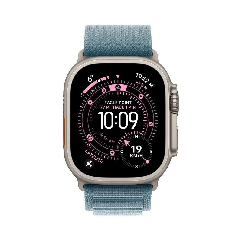 🛒 Compre Watch Ultra 3 Cell 49mm Titânio Natural Bracelete Loop Alpina Azul-claro S 