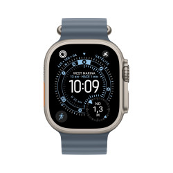 🛒 Compre Watch Ultra 3 Cell 49mm Titânio Natural Bracelete Ocean Azul-naval 