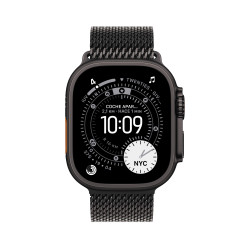 🛒 Compre Watch Ultra 3 Cell 49mm Titânio Preto Bracelete Milanesa Preta L 