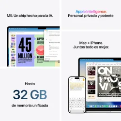 🛒 Compre MacBook Air 15 M5 24GB 1TB Prateado 2