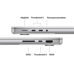 🛒 Compre MacBook Pro 14 M5 Pro 15-core CPU 16-core GPU 24GB 2TB Prateado 8