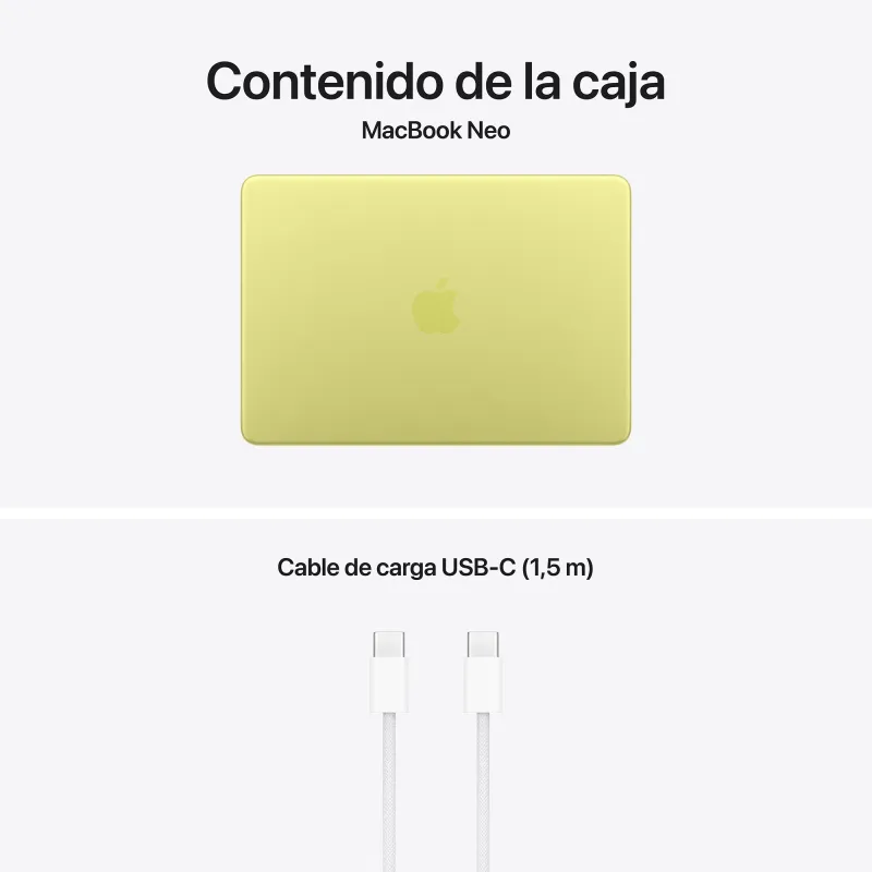 MacBook Neo A18 Pro 8GB 512GB Touch ID Cítrico