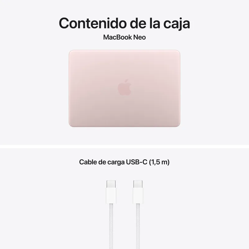 MacBook Neo A18 Pro 8GB 512GB Touch ID Rosa nuvem