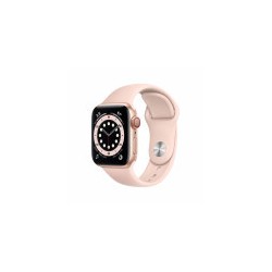 Apple Watch 6 GPS celular 40mm dourado estojo de alumínio rosa S Sport RegularM06N3TY/A