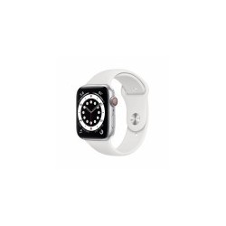 Apple Watch 6 GPS Celular 44mm Prata Alumínio Case Branco Sport RegularMG2C3TY/A