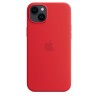 Capa MagSafe Silicone iPhone 14 Plus Vermelho