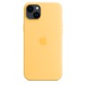 Capa MagSafe Silicone iPhone 14 Plus Amarelo