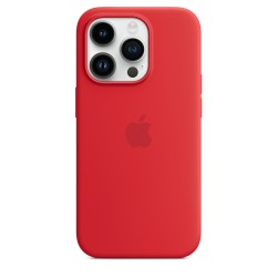 Capa MagSafe Silicone iPhone 14 Pro Vermelho