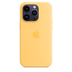 Capa MagSafe Silicone iPhone 14 Pro Amarelo