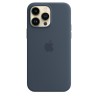 Capa MagSafe Silicone iPhone 14 Pro Max Azul